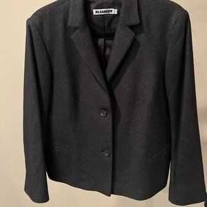 Jil Sander Navy Cashmere Blazer - Size 42